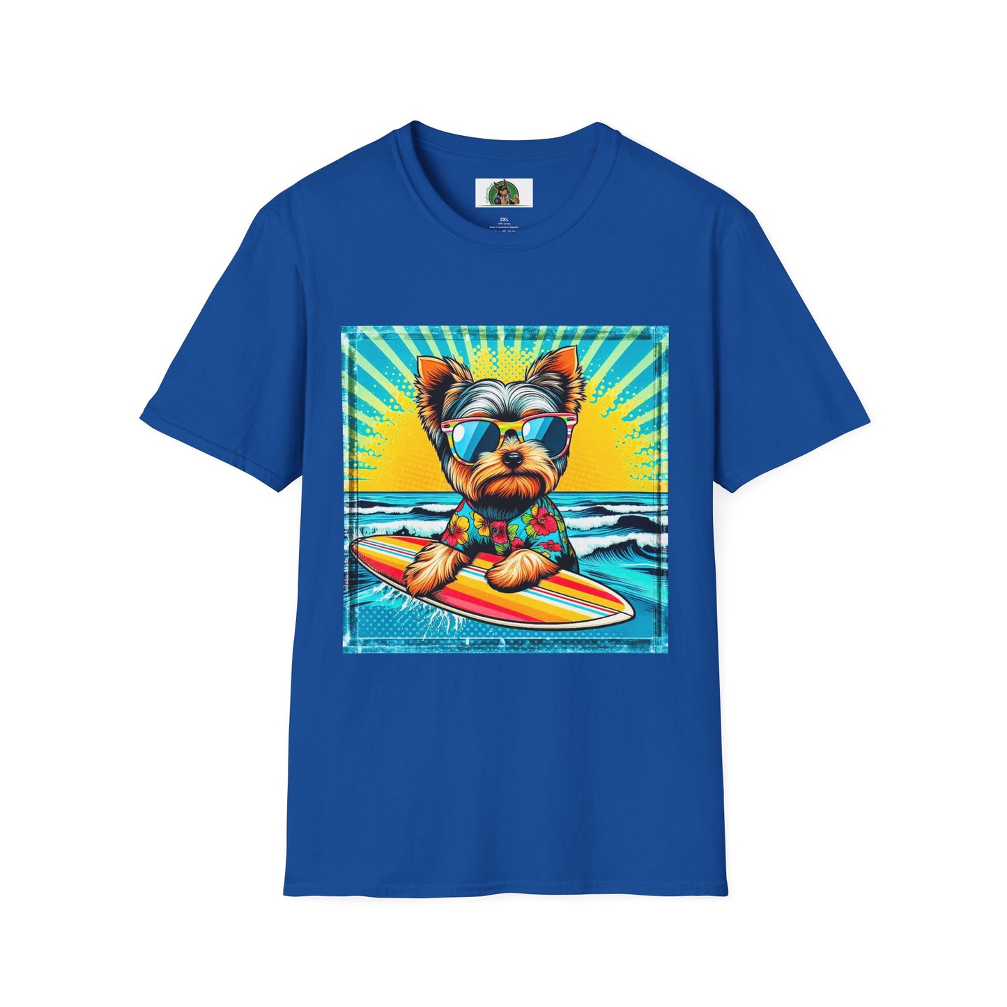 Yorkie pop art cutie shirt T-Shirt Printify XS Royal