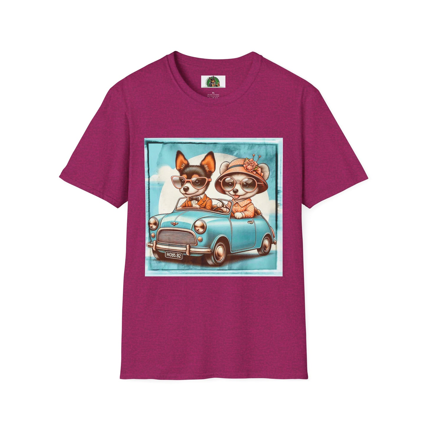 Wacky Rat Terrier T-Shirt T-Shirt Printify S Antique Heliconia 