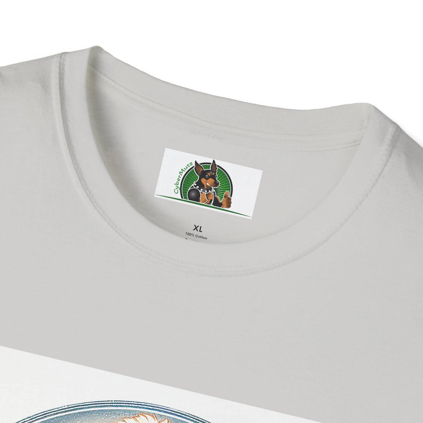 Golden Doodle flowery waves t shirt