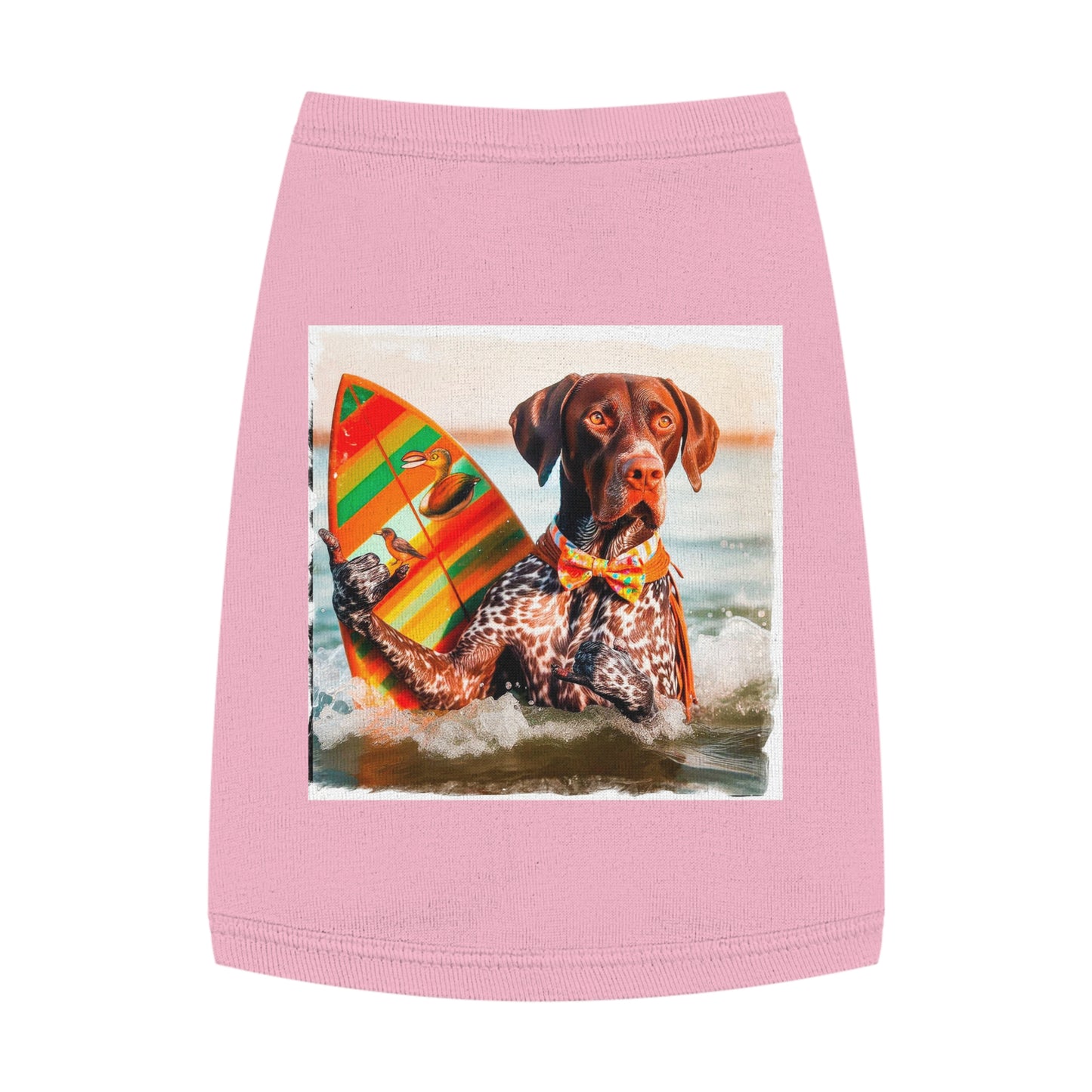 Pet Tank Top German Shorthaired Pointer Pets Printify M Pink 