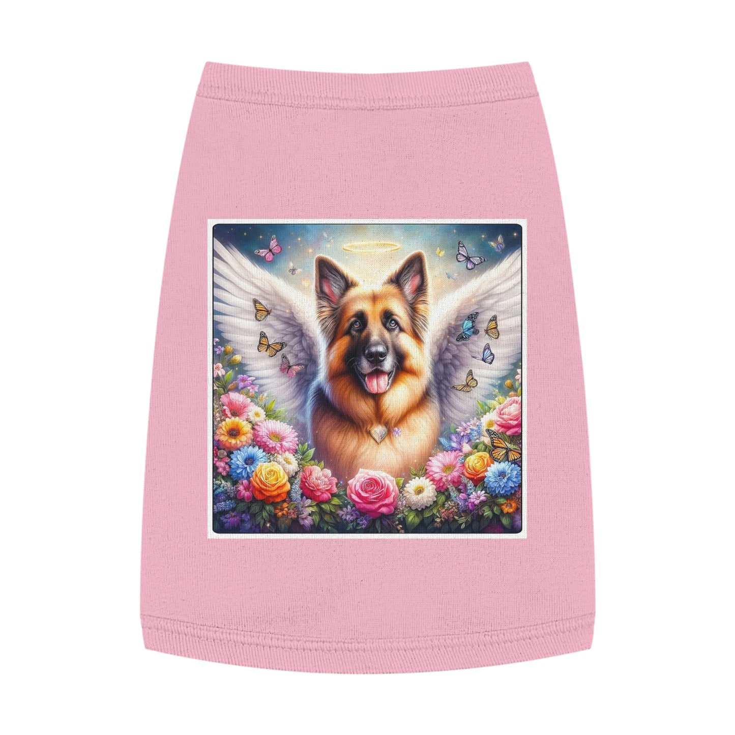 Pet Tank Top German Shepherd Pets Printify M Pink