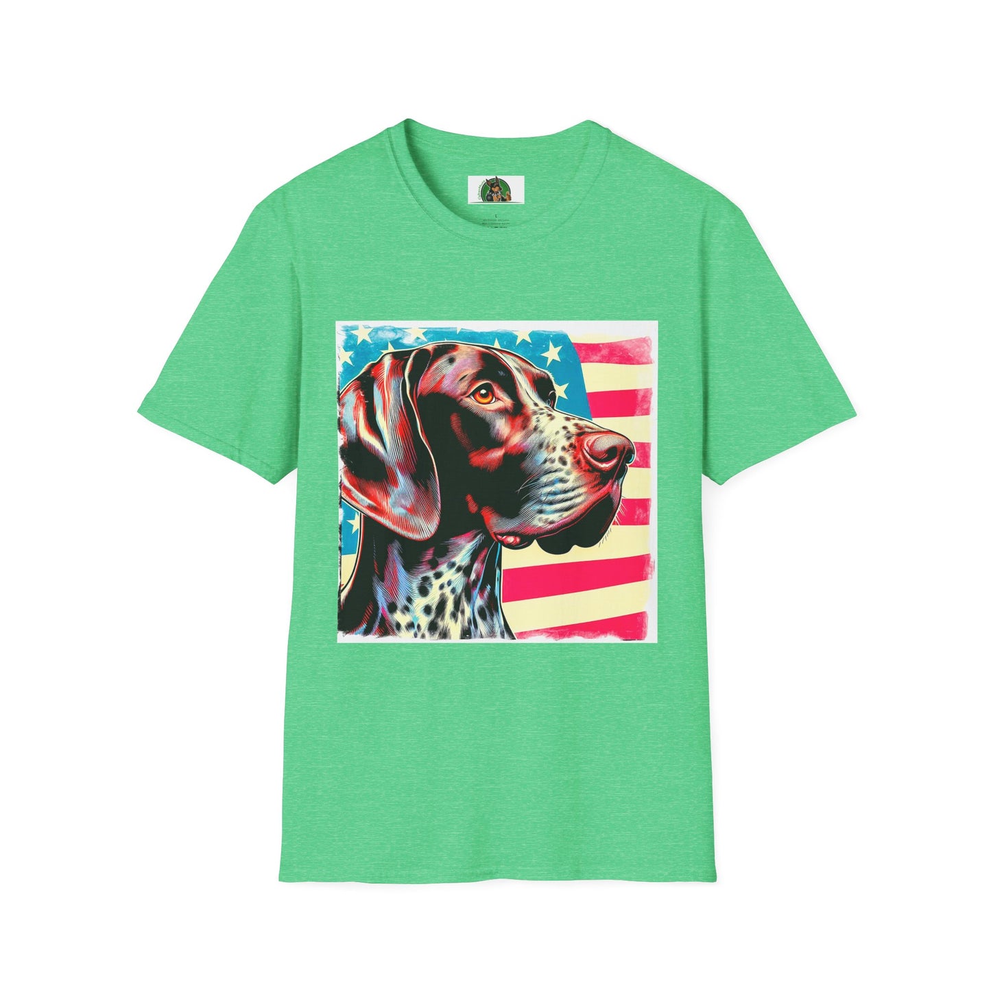 German Shorthaired Pointer T-Shirt Printify S Heather Irish Green 