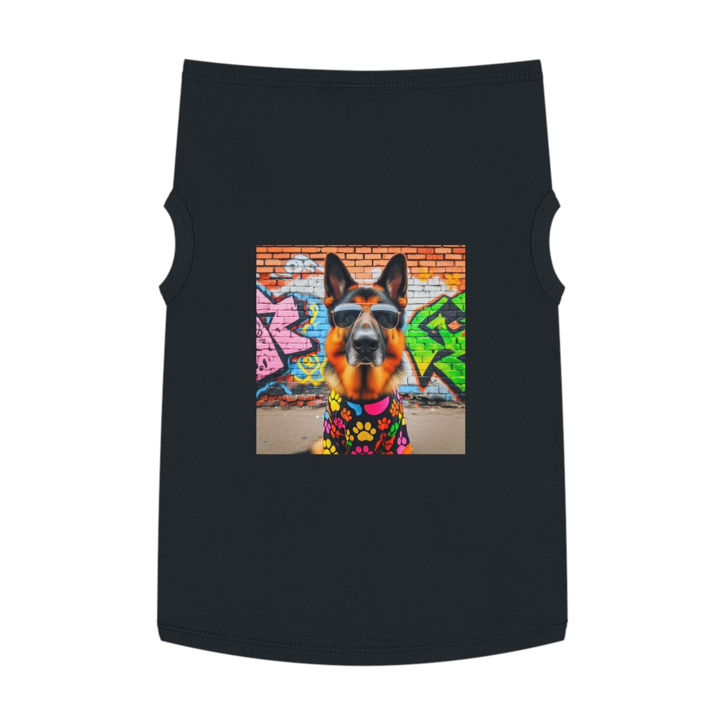 Pet Tank Top German Shepherd Pets Printify XL Black 