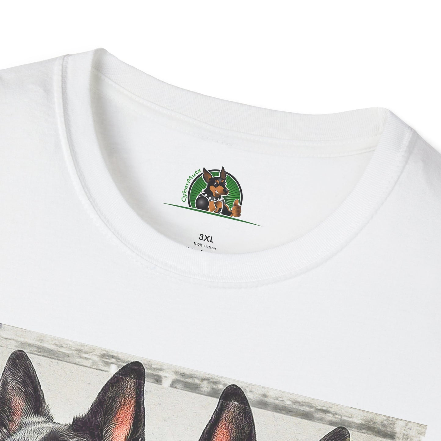 German Shepherd two trainers shirt T-Shirt Printify