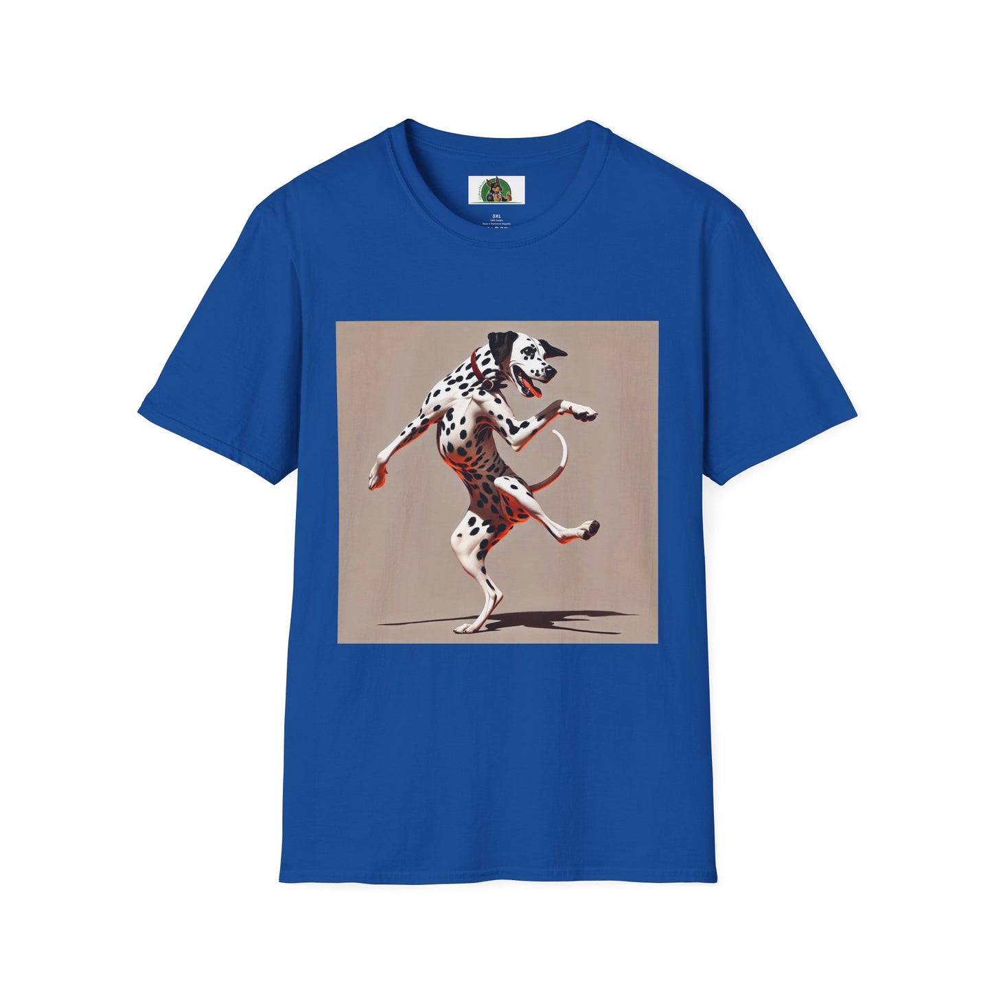 Dancing Dalmation Dog T-Shirt T-Shirt Printify XS Royal