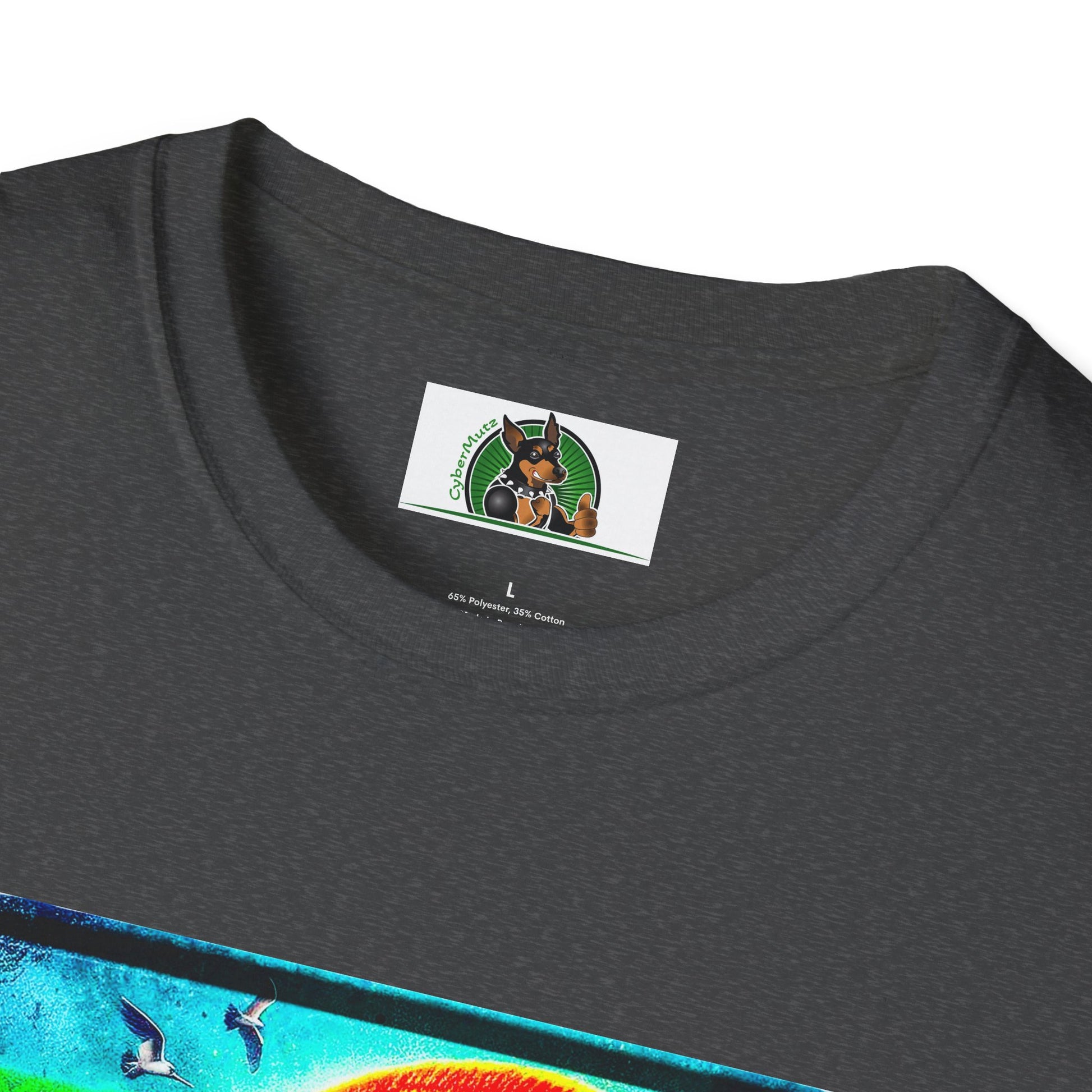 Basset Hound Rasta Dog Playing Guitar T-Shirt Printify