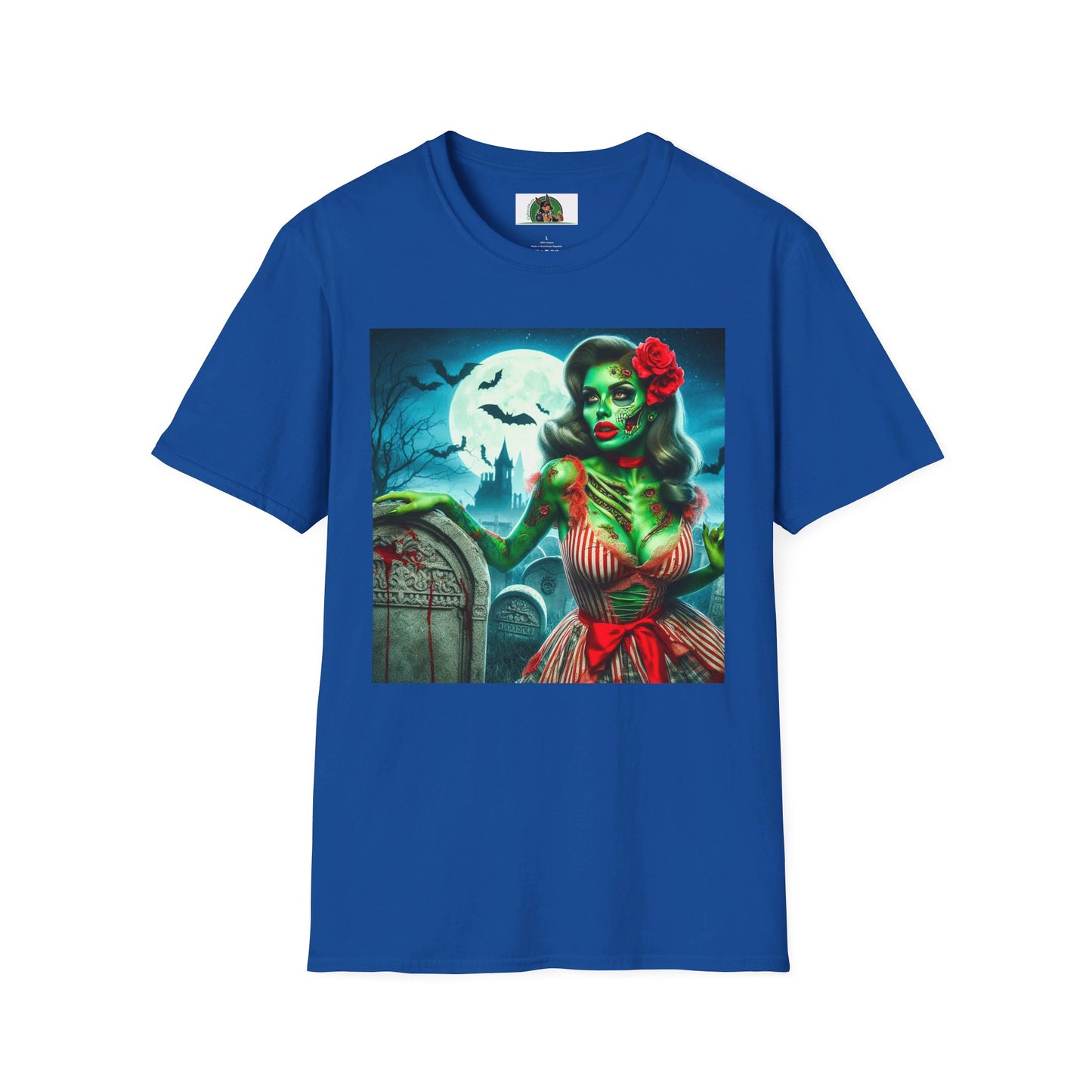 Zombie Girl T-Shirt Printify S Royal 