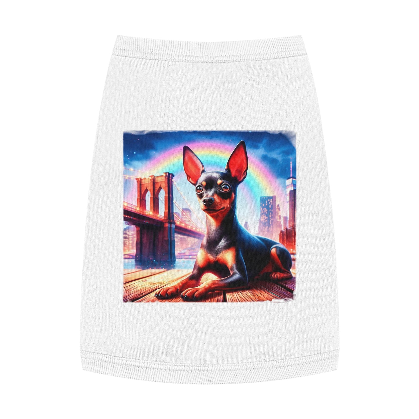 Dog Tank Top - Min Pin Tank Tops Pets Printify   