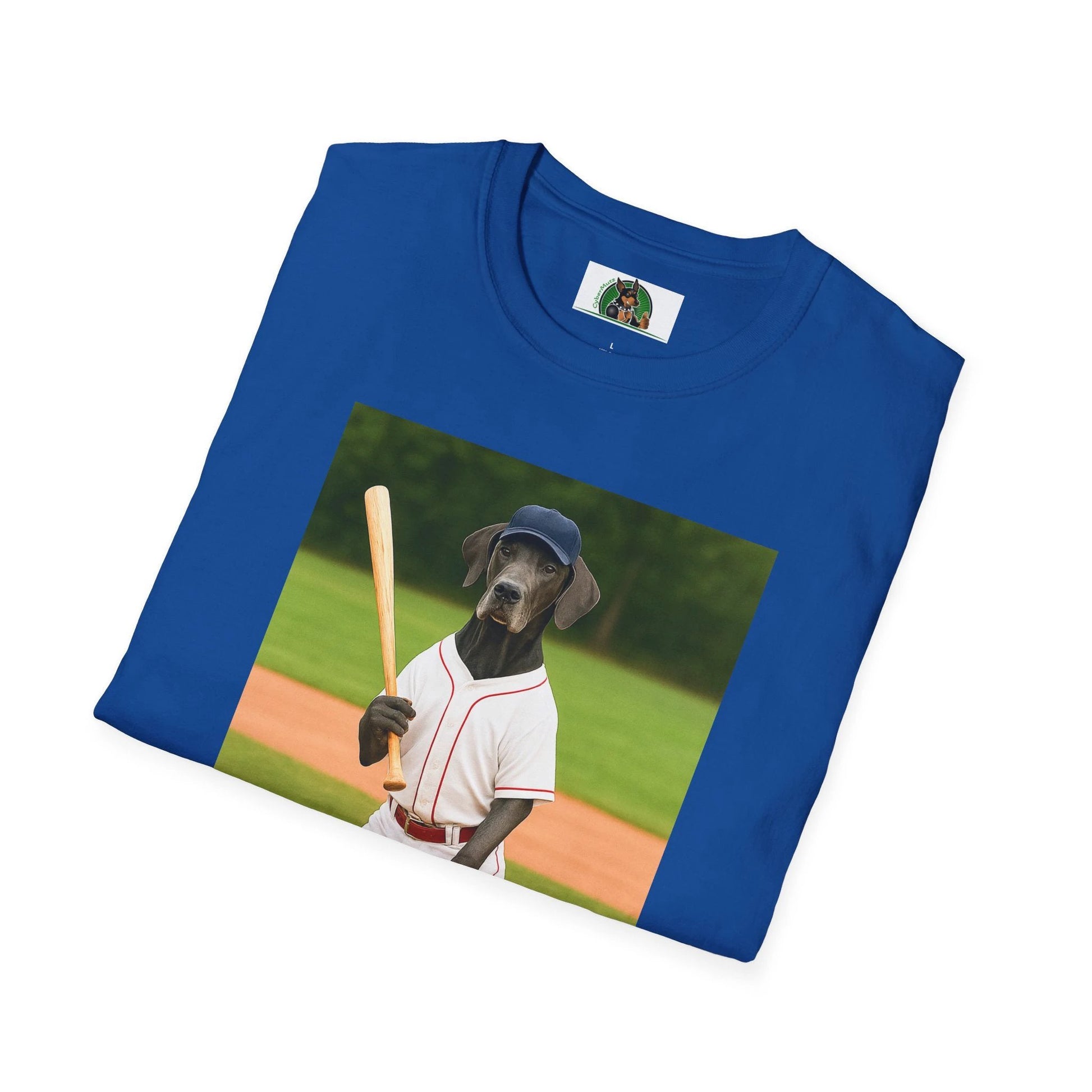 Great Dane Baseball T-Shirt — Sports Dog Tee T-Shirt Printify