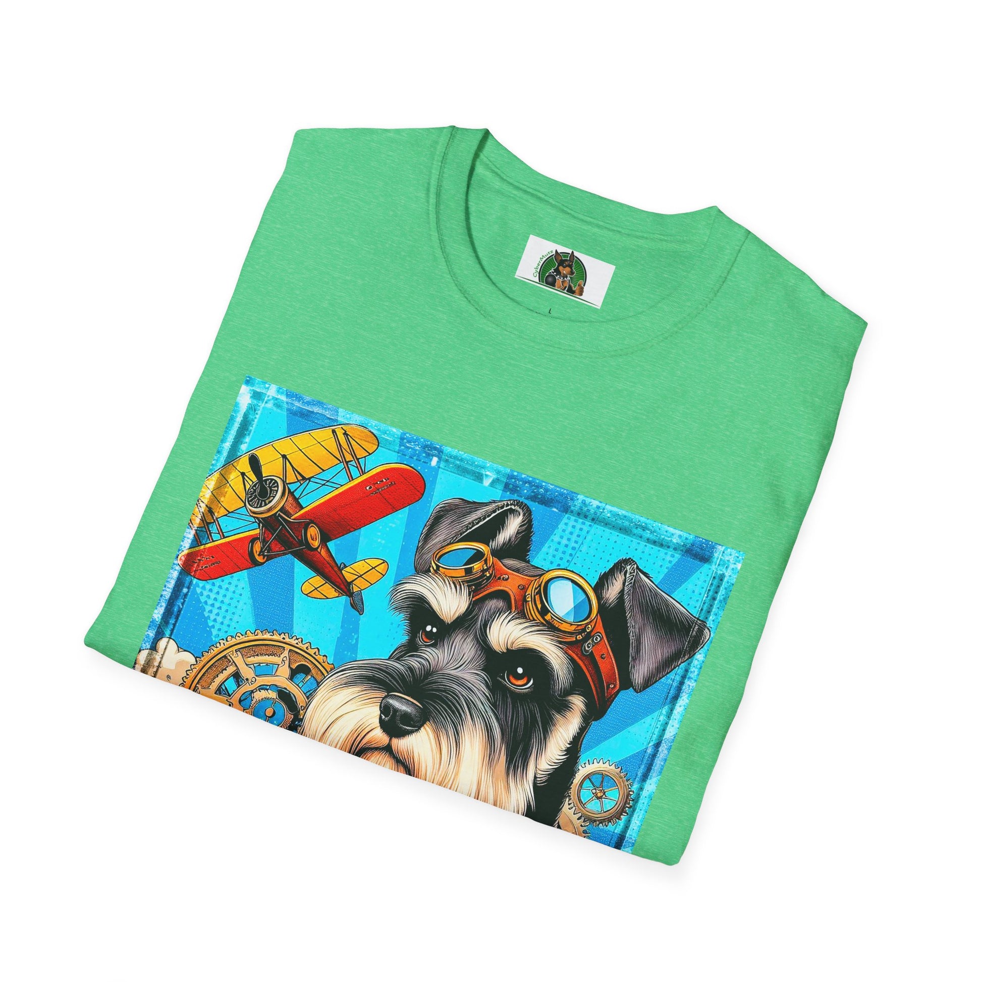 Schnauzer T-Shirt with Miniature Schnauzer Design T-Shirt Printify   