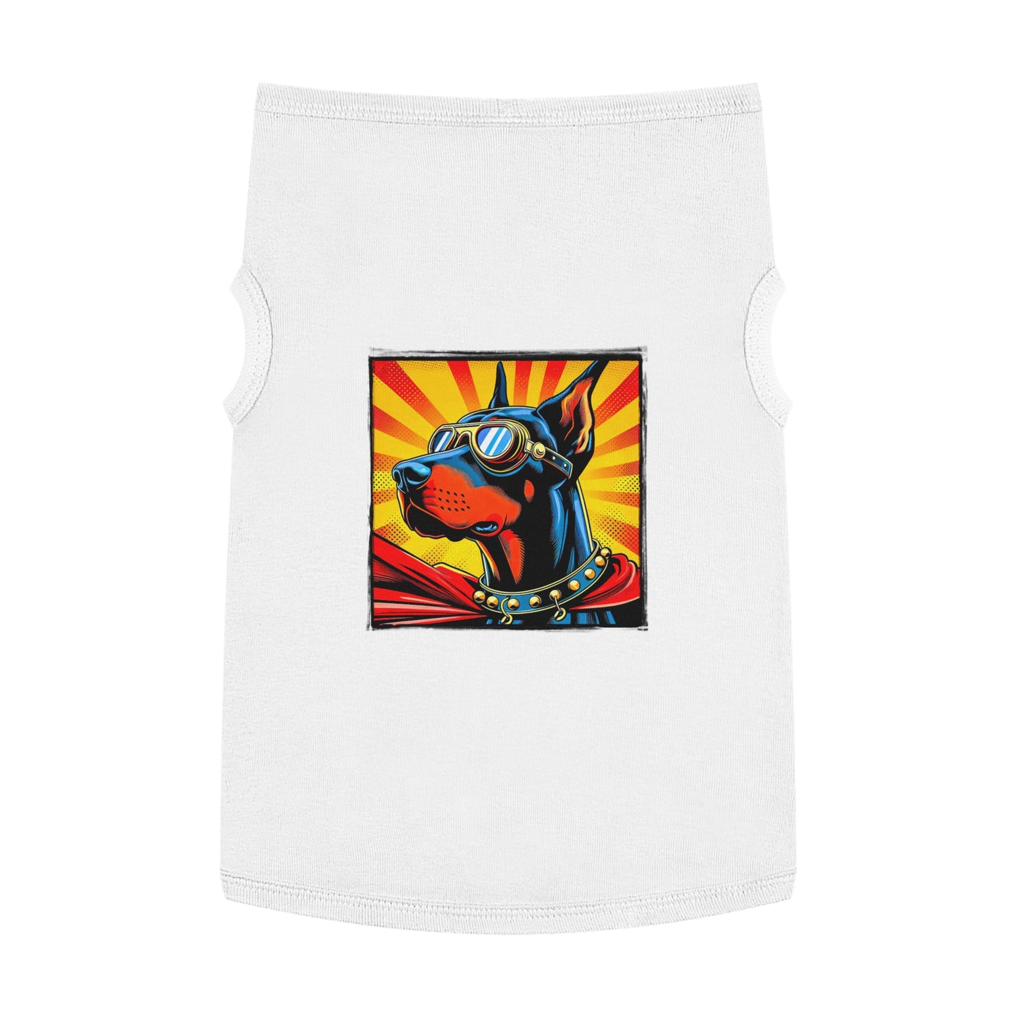 Pet Tank Top Doberman Pets Printify XL White