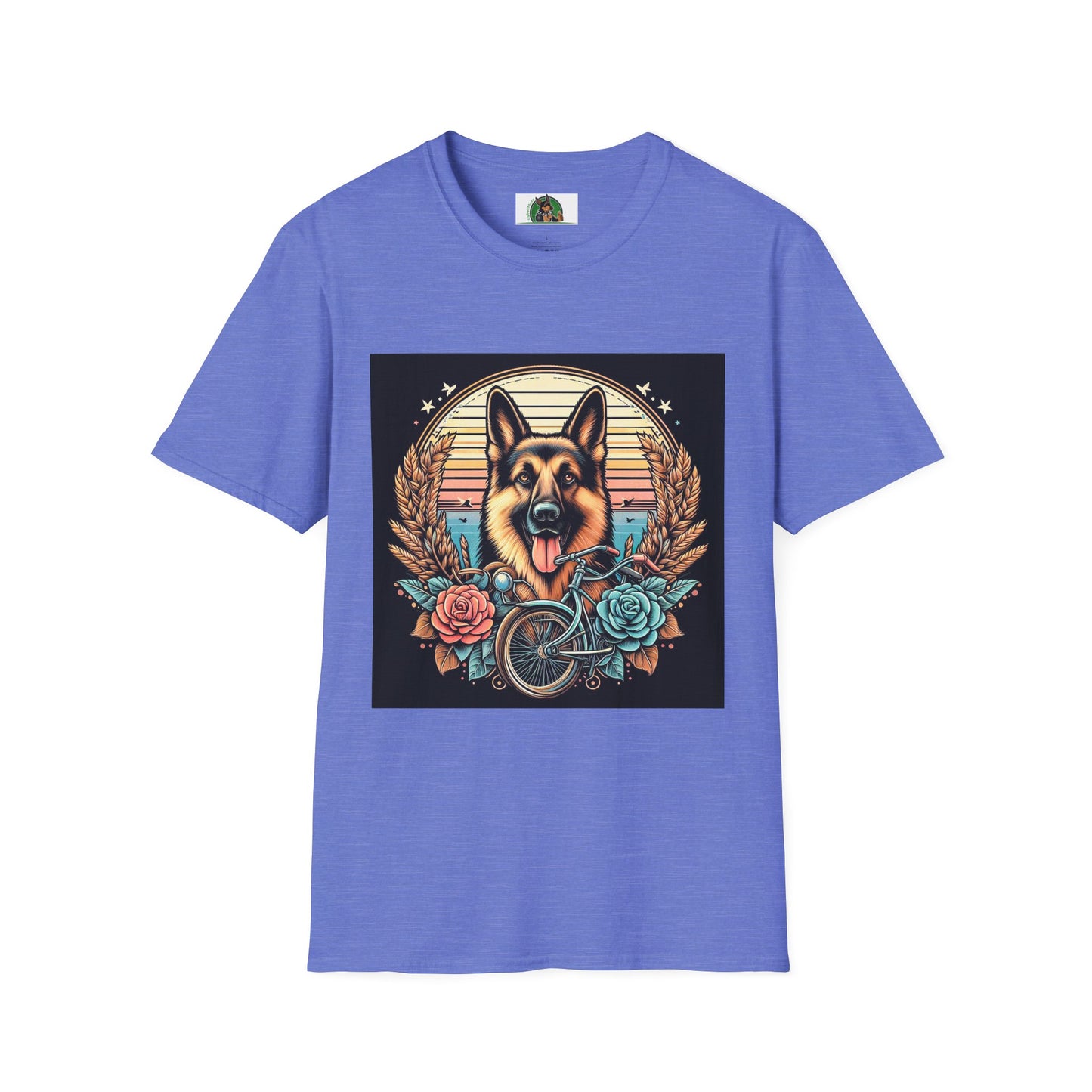 Marketing German Shepherd Mis·cel·la·ne·ous T-Shirt Printify S Heather Royal 