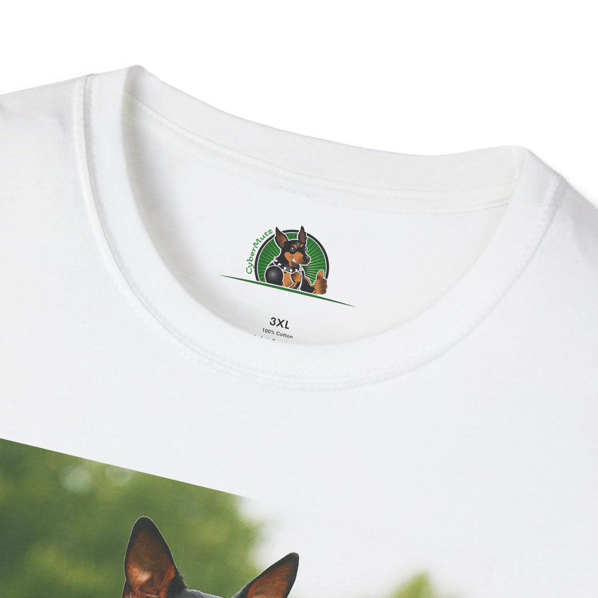 Miniature Pinscher Football T-Shirt — "Min Pin Football" Dog Lover Sports Tee T-Shirt Printify