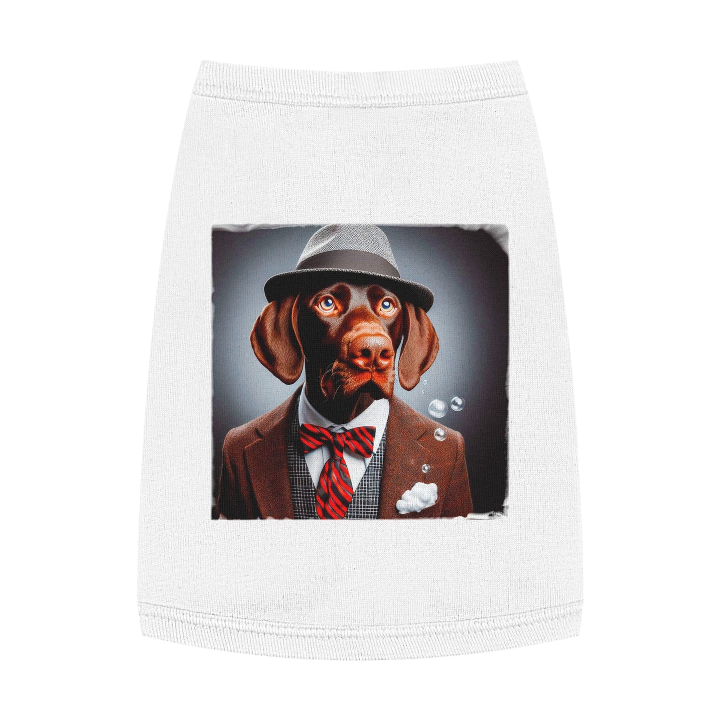 Pet Tank Top German Shorthaired Pointer Pets Printify M White 