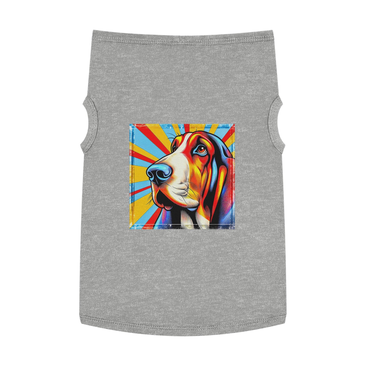 Pet Tank Top Basset Hound Pets Printify XL Heather