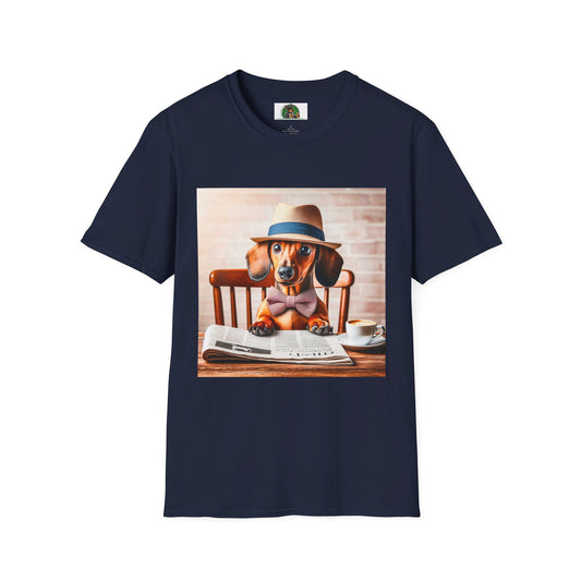 Dachshund T-Shirt Printify Navy S 