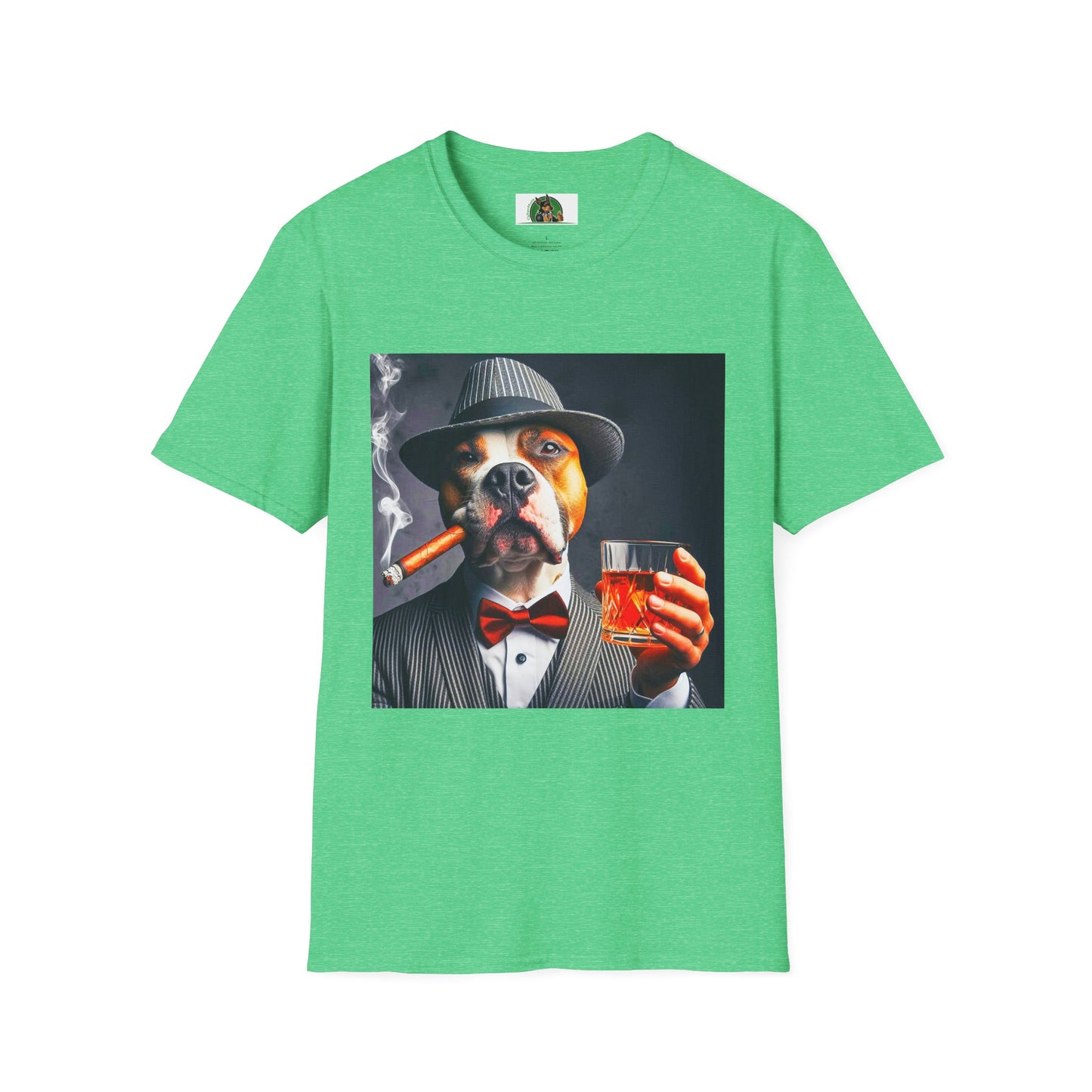 Pit Bull T-Shirt Printify S Heather Irish Green