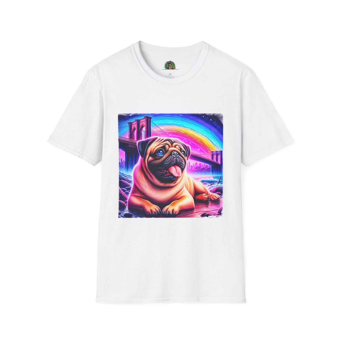 Pugs T-Shirt Printify XS White 