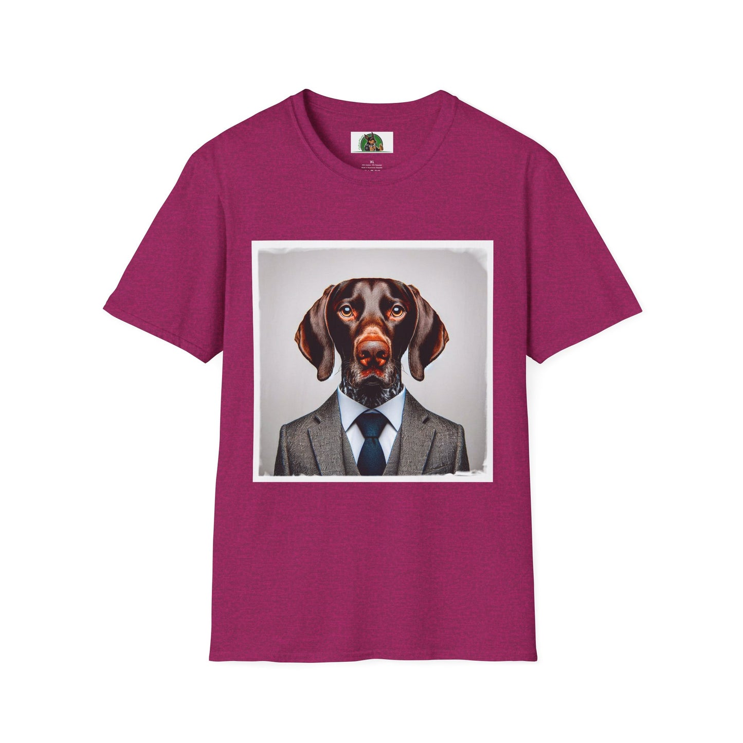 German Shorthaired Pointer T-Shirt Printify S Antique Heliconia 