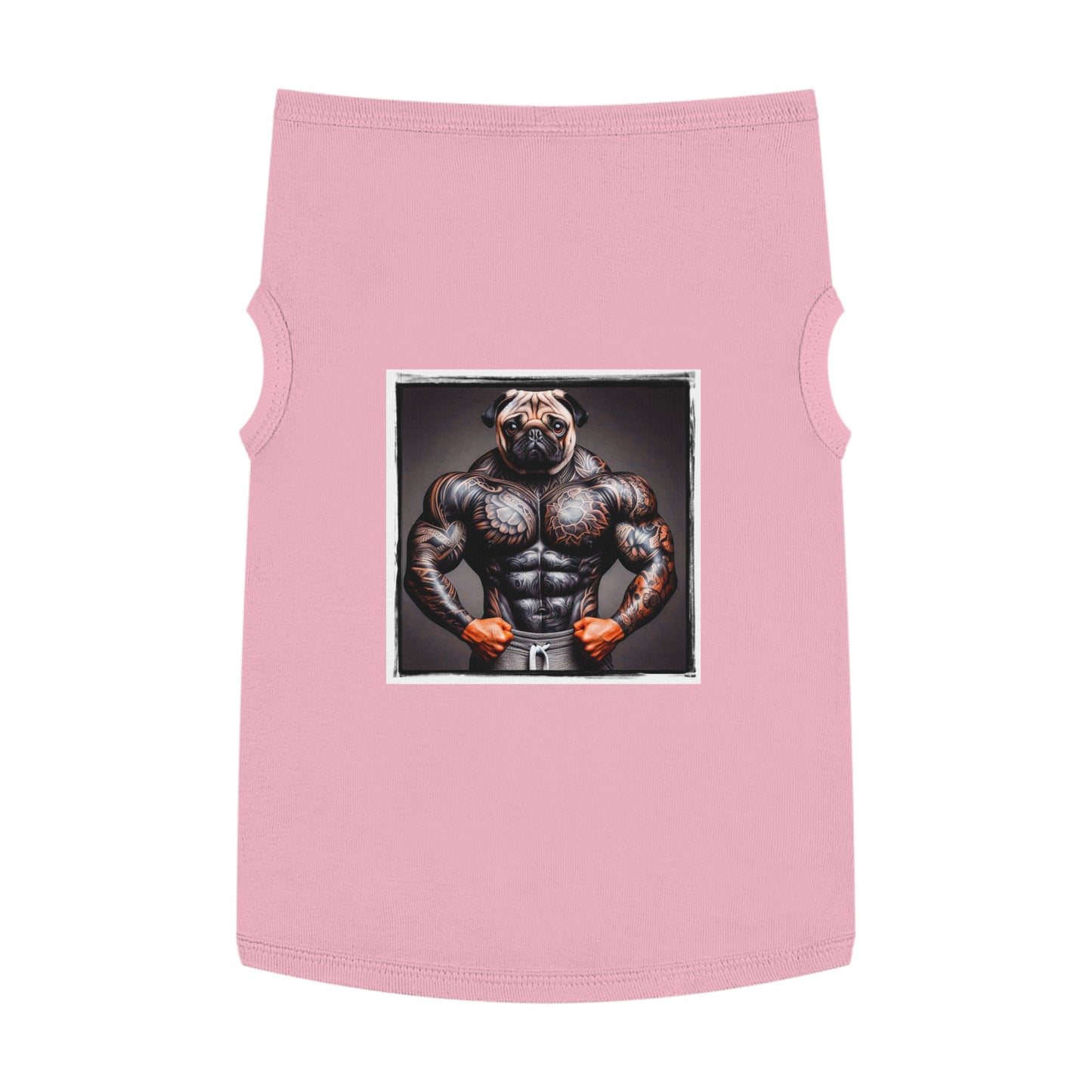 Pet Tank Top Pug Pets Printify XL Pink 