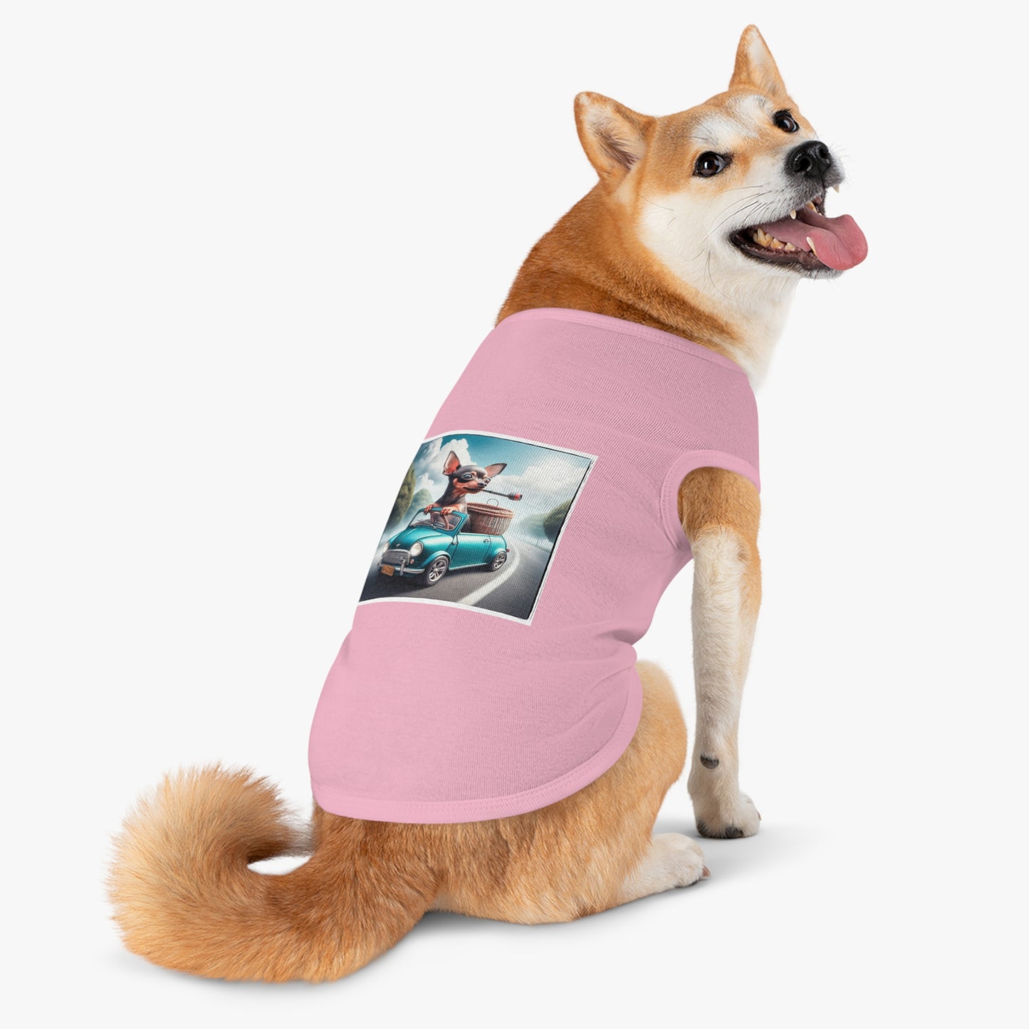 Wacky Dog Tank Top - Min Pin Tank Tops Pets Printify   