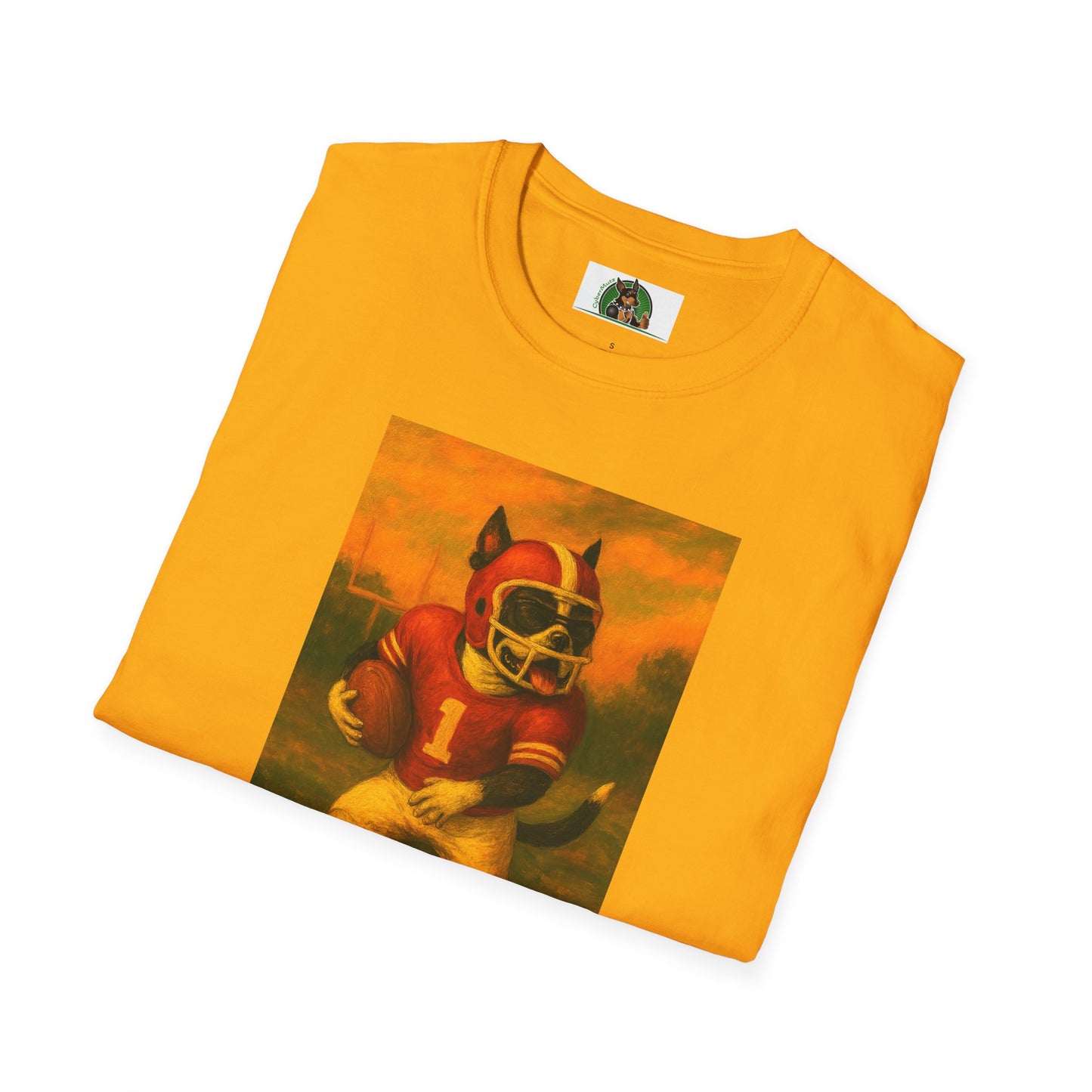 Sports Boston Terrier Football Unisex T-Shirt