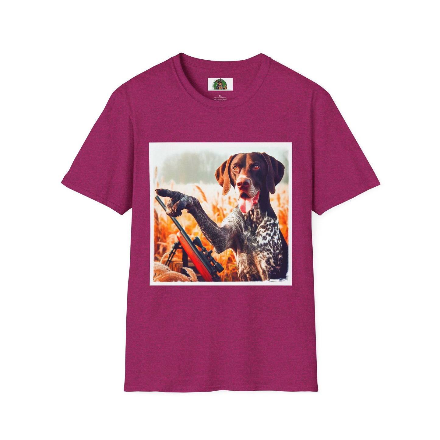 Wacky German Shorthaired Pointer T-Shirt Printify S Antique Heliconia