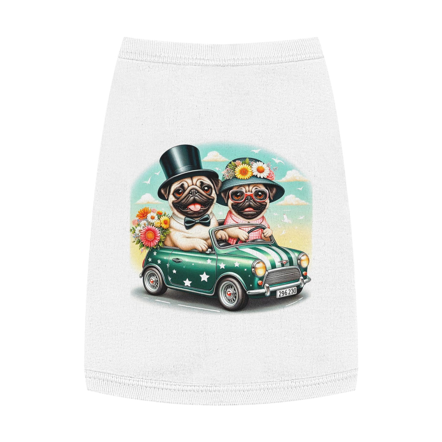 Wacky Pet Tank Top Pug Pets Printify   