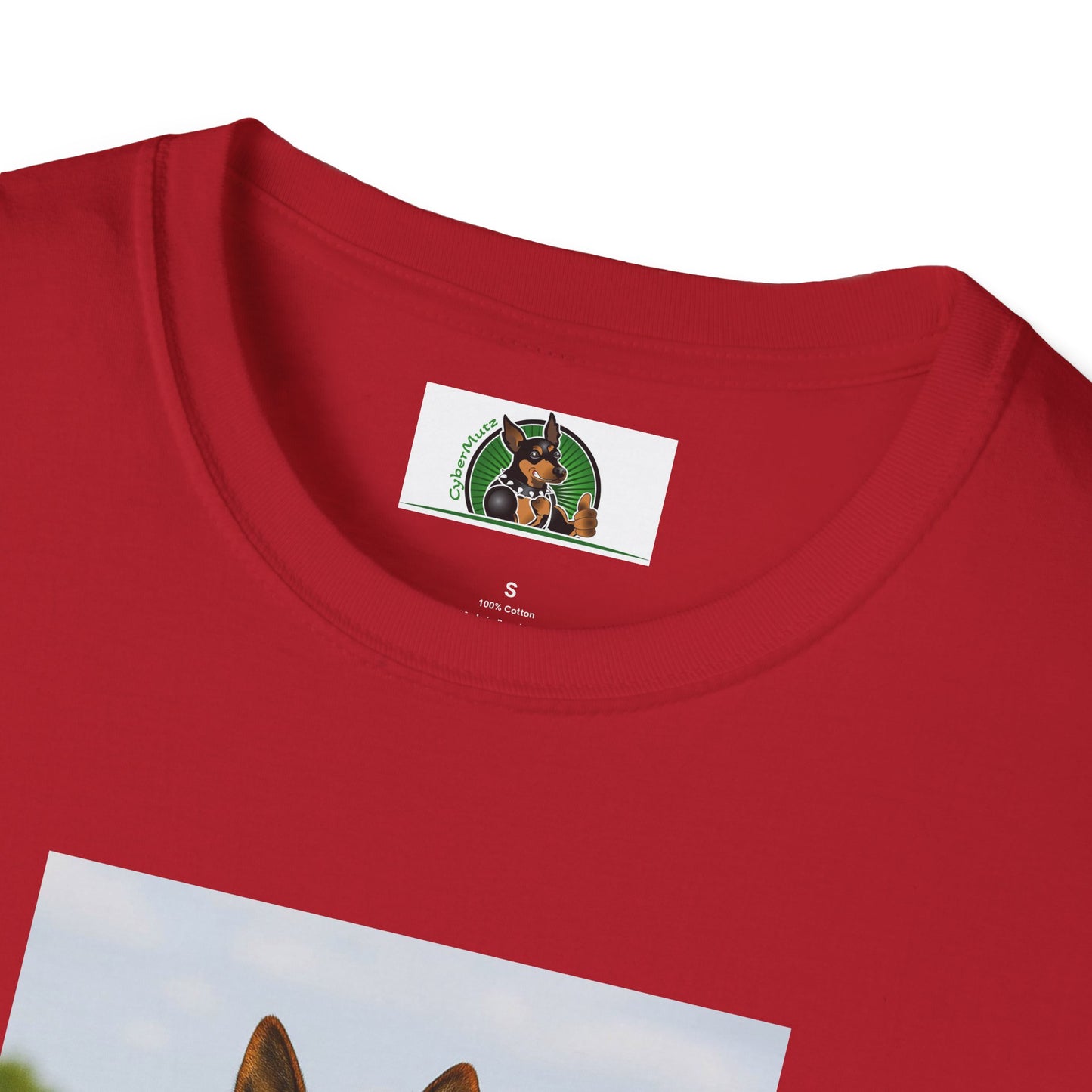 Sports German Shepherd Playing Football Unisex T-Shirt