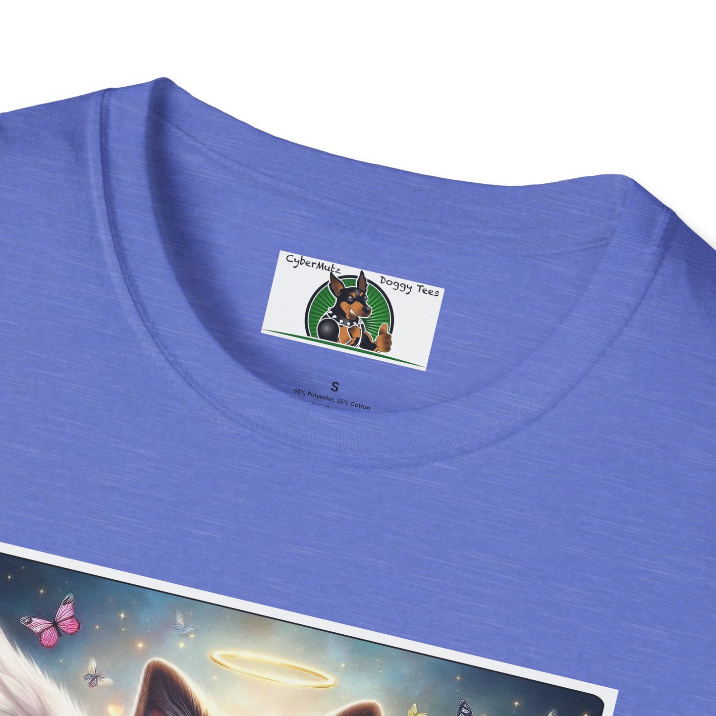 German Shepherd Dog "Rainbow Bridge" Unisex Softstyle T-Shirt