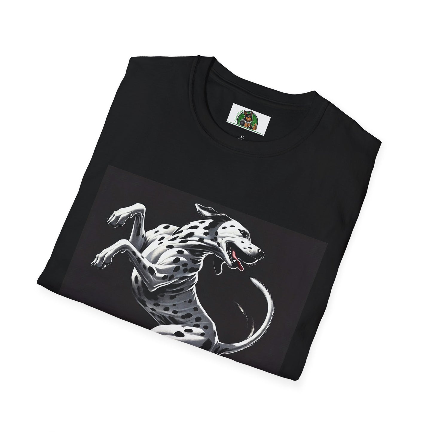 Dancing Dalmation Dog T-Shirt T-Shirt Printify