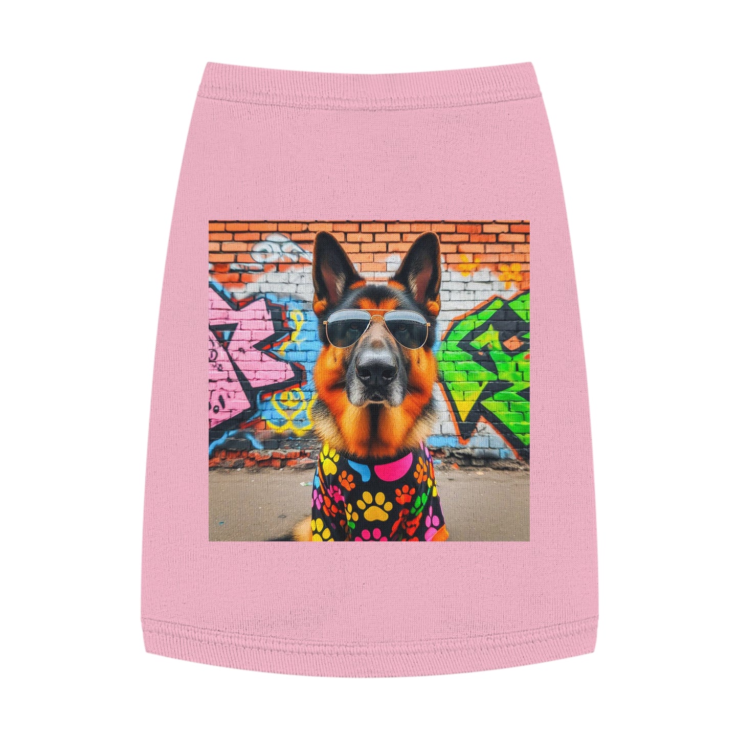 Pet Tank Top German Shepherd Pets Printify M Pink 