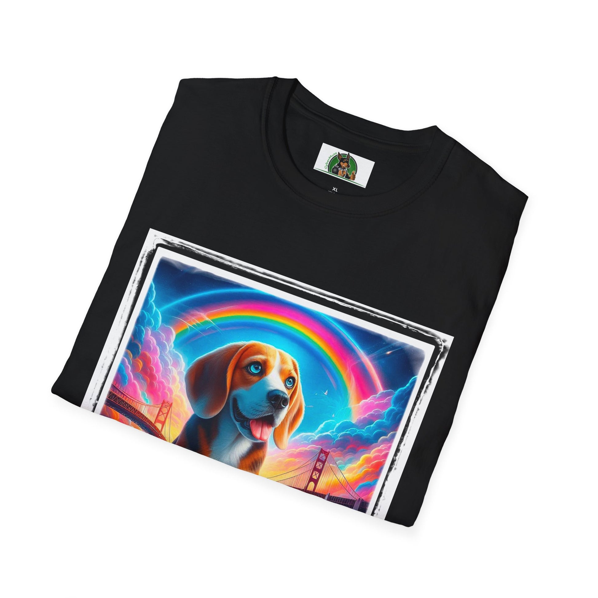 Beagle Rainbow Bridge T-Shirt Printify   