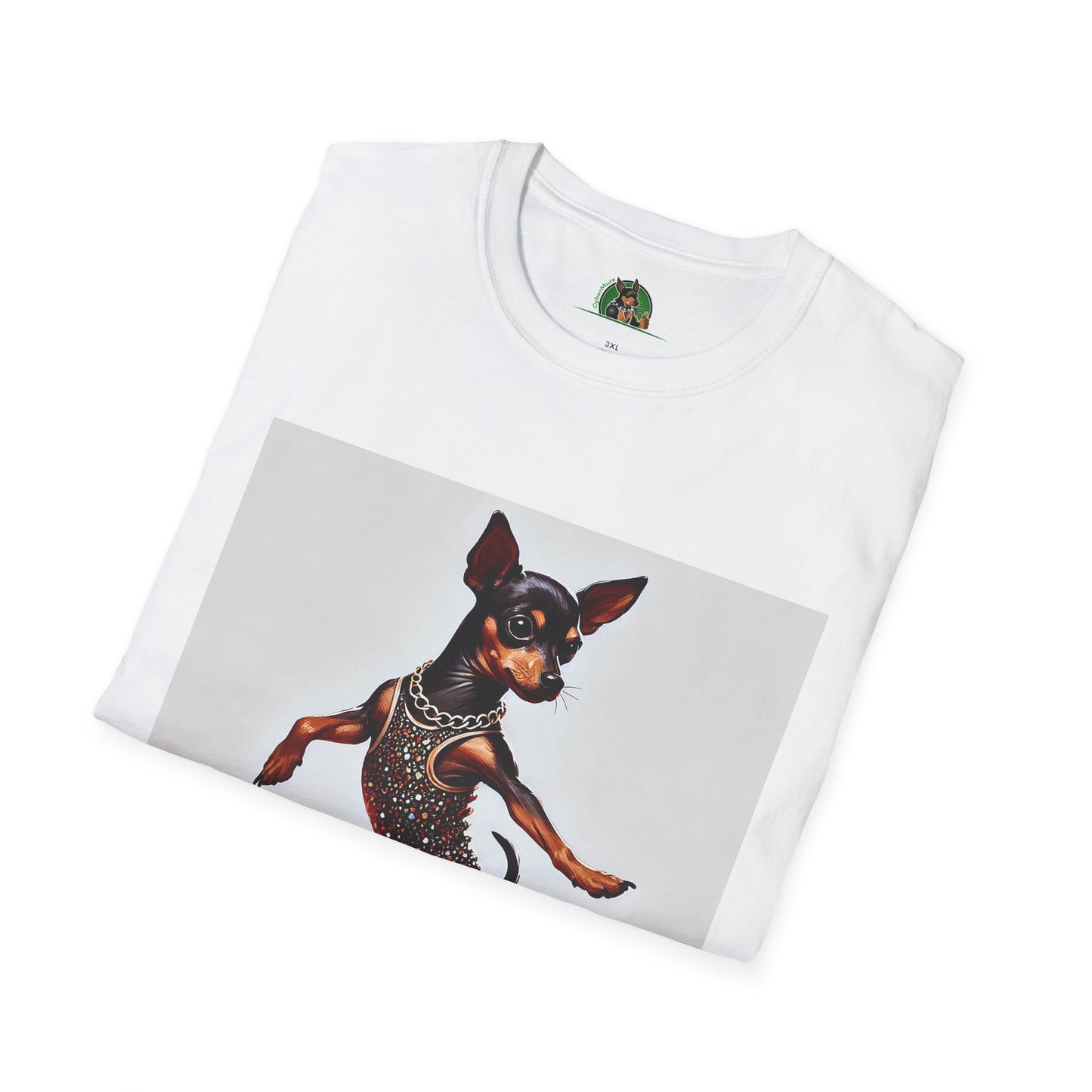 Dancing Min Pin T-Shirt T-Shirt Printify