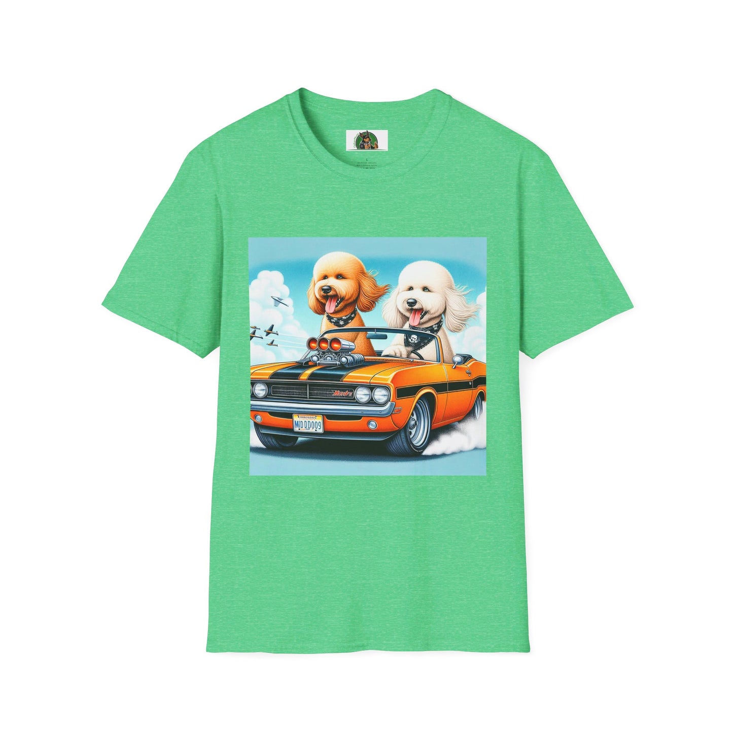 Wacky Shepadoodle T-Shirt Printify S Heather Irish Green 