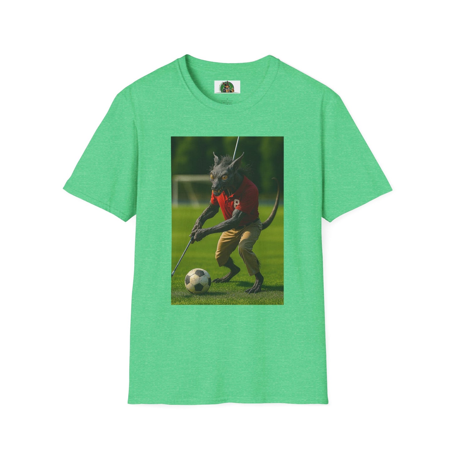 Golf Chupacabra T-Shirt Sports T-Shirt Printify Heather Irish Green S