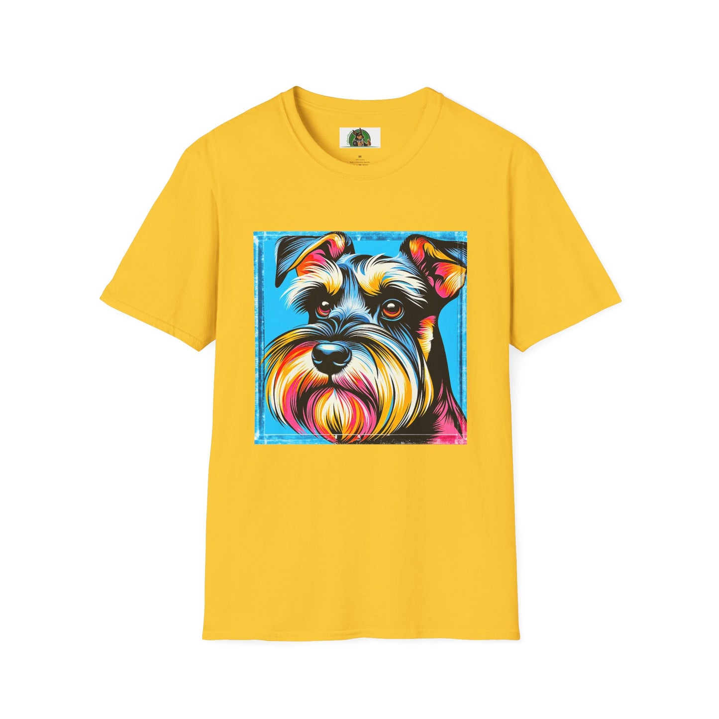 Schnauzer T-Shirt with Miniature Schnauzer Design T-Shirt Printify S Daisy 