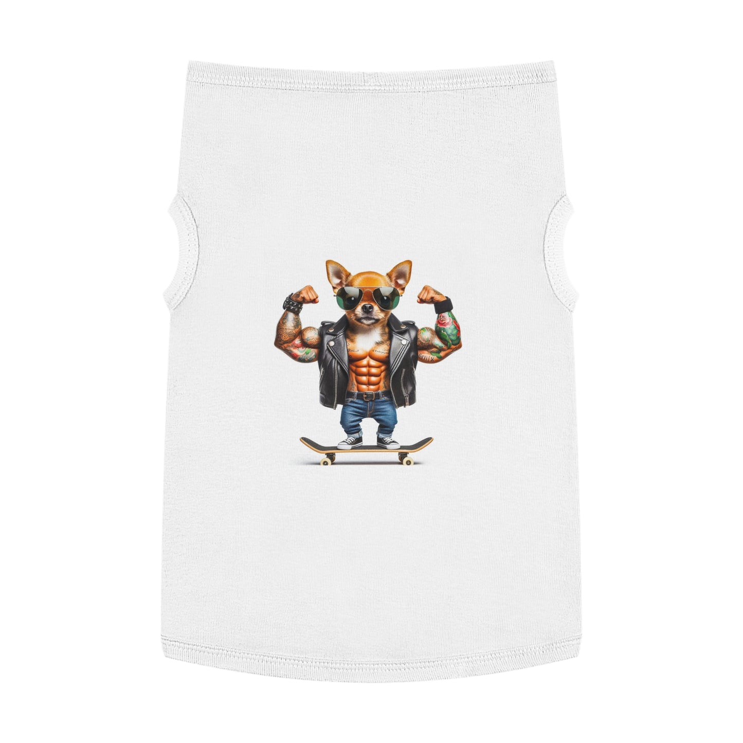 Pet Tank Top Chihuahua Pets Printify XL White