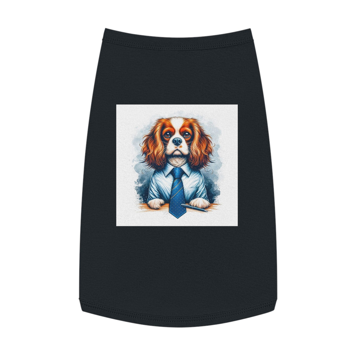 Pet Tank Top Cavalier King Charles Spaniel Pets Printify L Black 