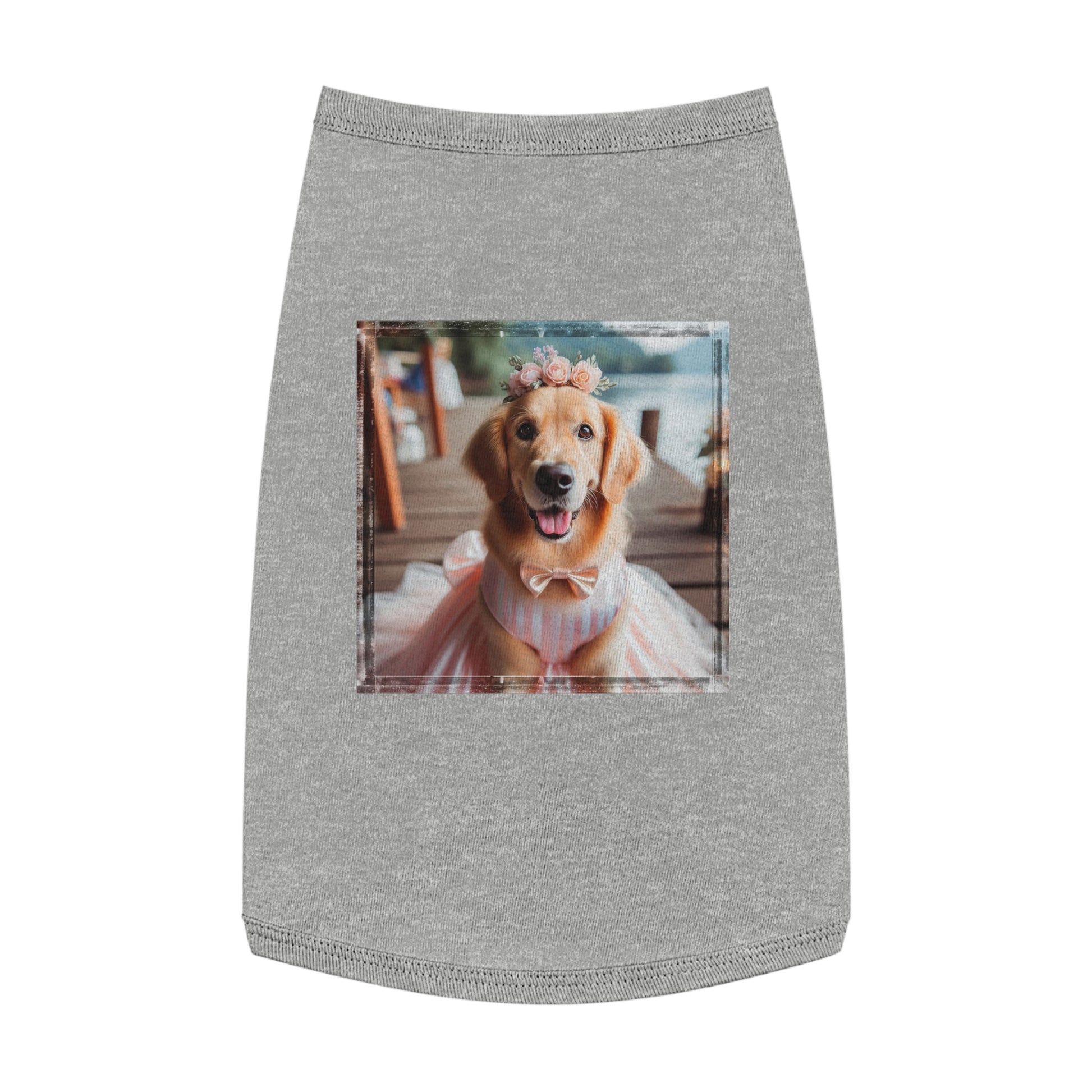 Golden Retriever pet tank top Pets Printify   