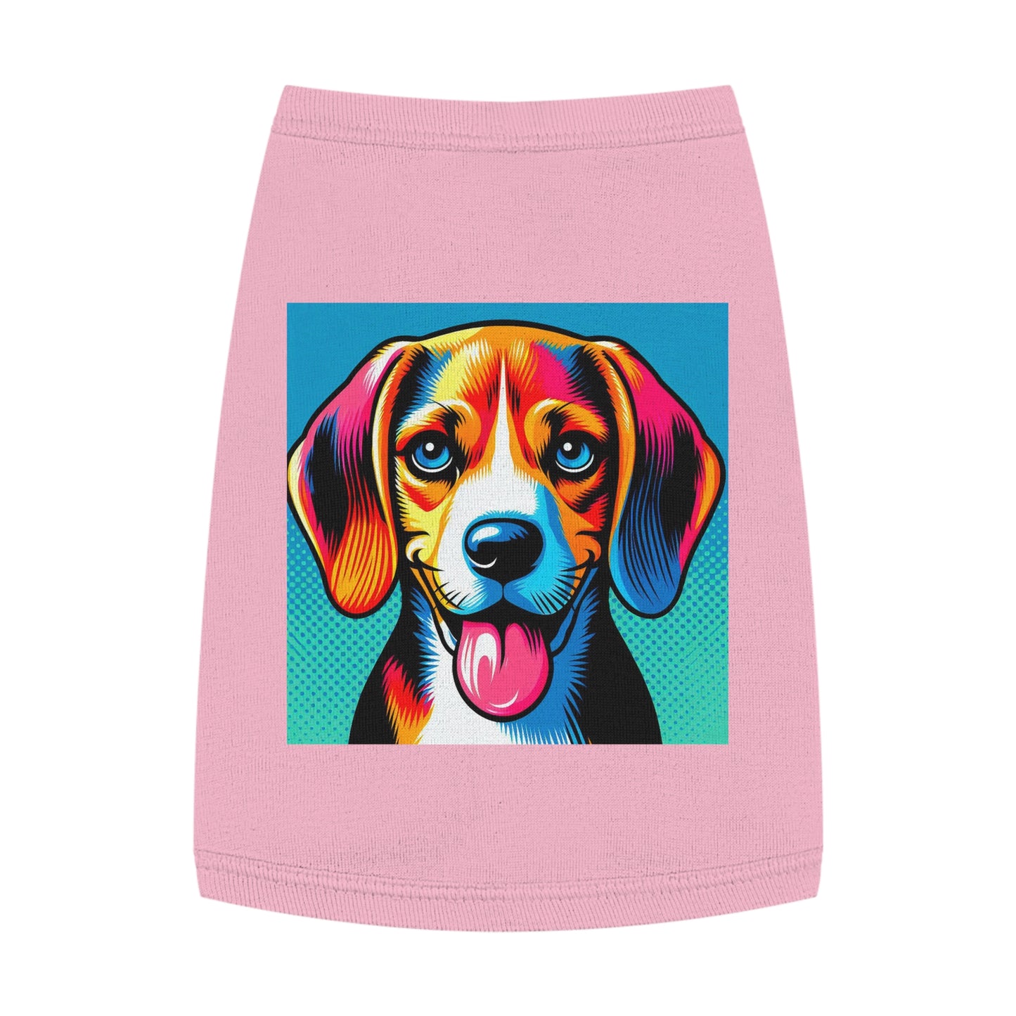 Pet Tank Top Beagle Colorful Dog Pets Printify M Pink 