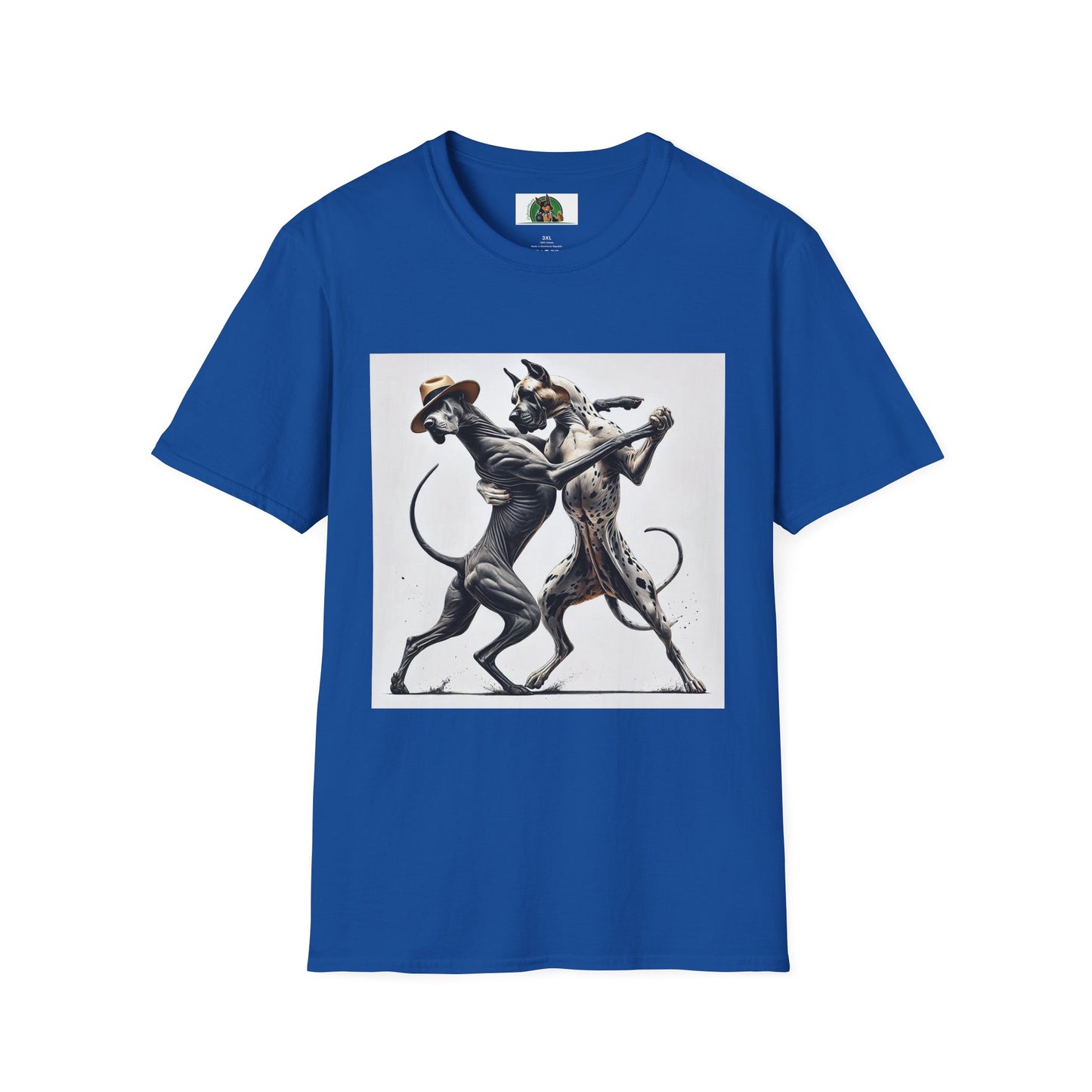 Dancing Great Danes T-Shirt T-Shirt Printify XS Royal