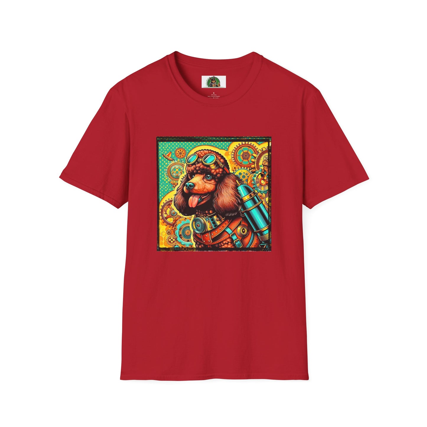 Poodle T-Shirt Printify S Cherry Red