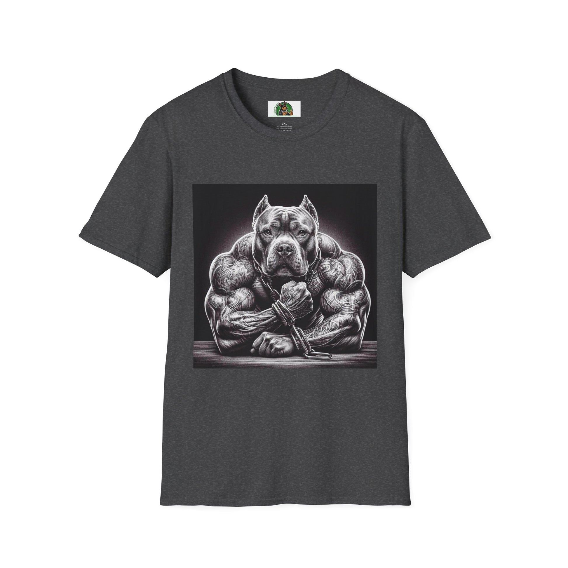 Pit Bull arm day shirt T-Shirt Printify XS Dark Heather