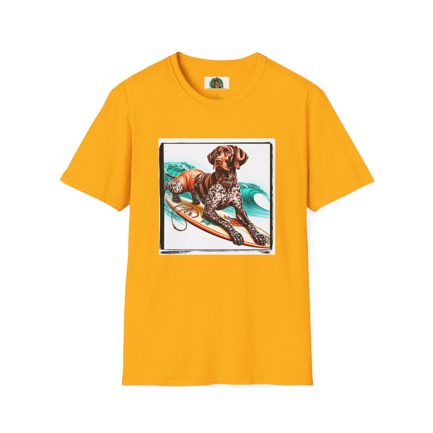 German Shorthaired Pointer T-Shirt Printify S Gold 