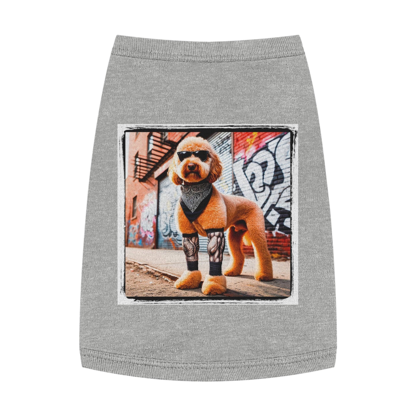 Pet Tank Top Sheepadoodle Pets Printify M Heather 