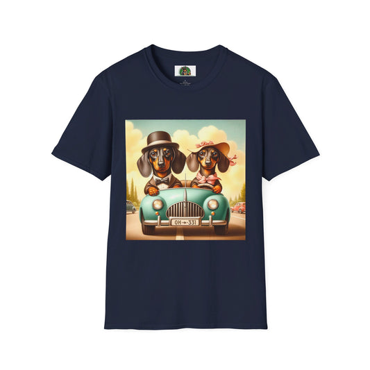 Dachshund T-Shirt Printify Navy S 