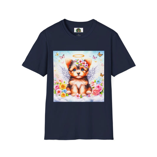 Yorkie T-Shirt Printify S Navy 