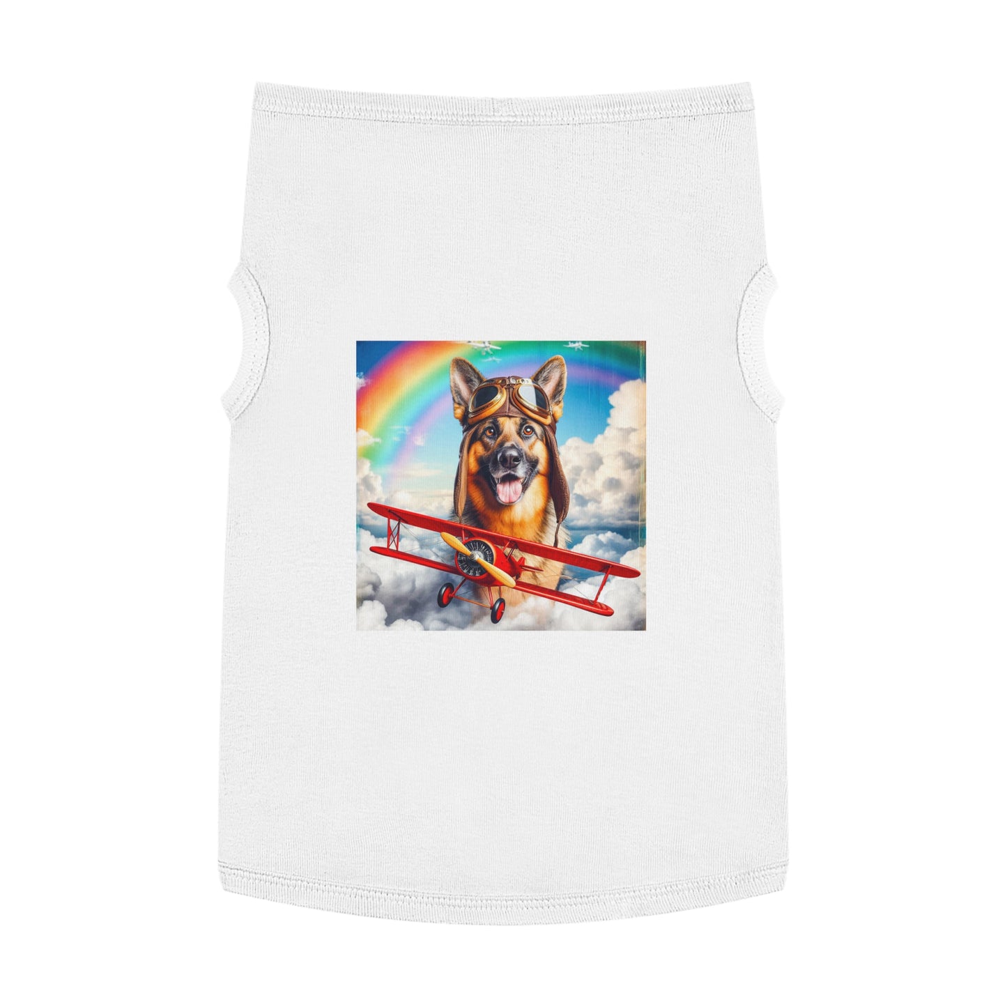 Pet Tank Top German Shepherd Pets Printify XL White 