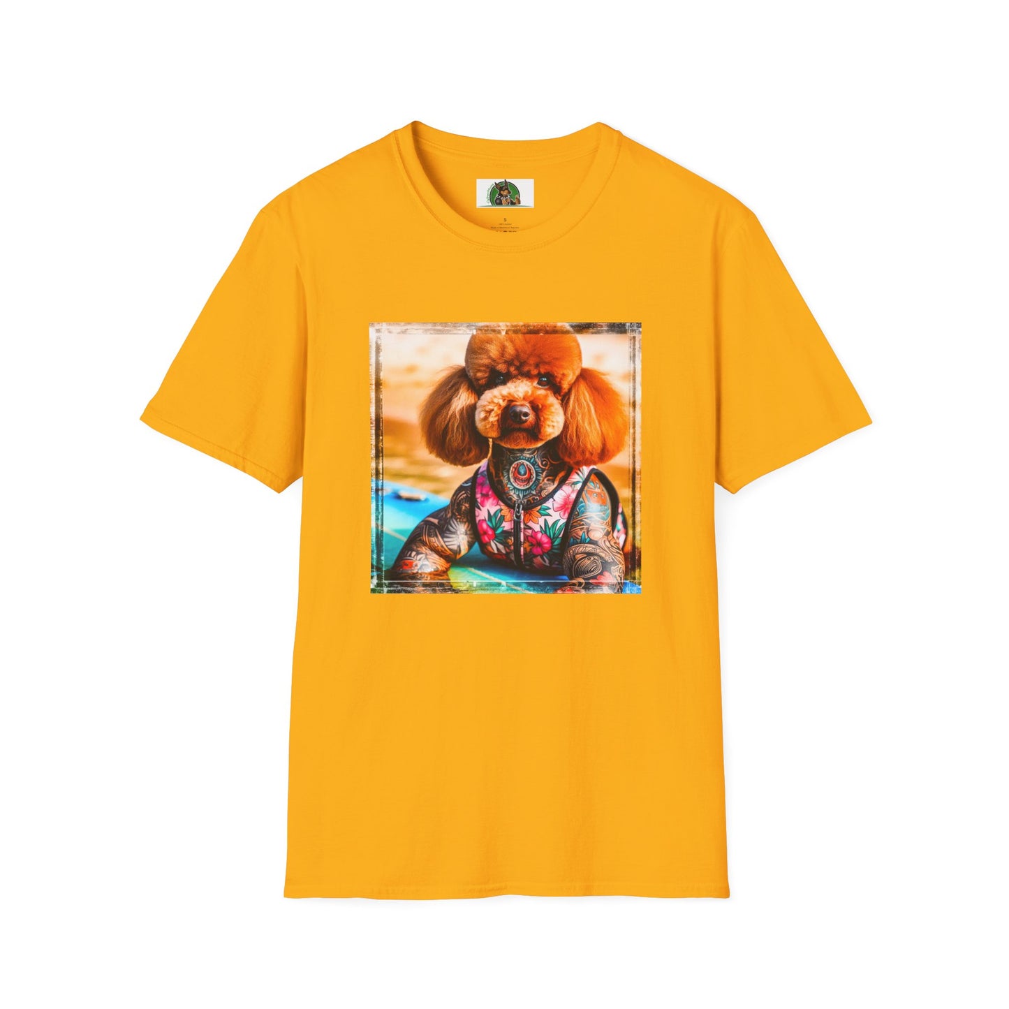 Poodle T-Shirt Printify S Gold